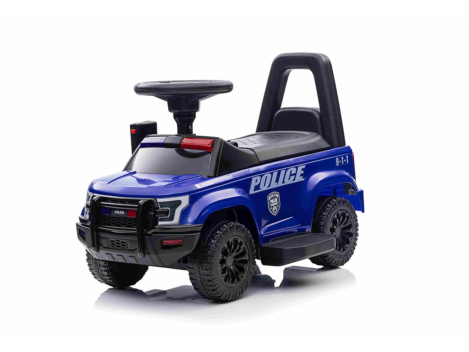 Kids Ride On Police Car - Blue