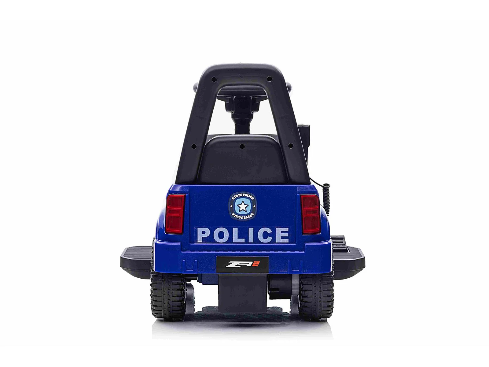Kids Ride On Police Car - Blue - Image 6