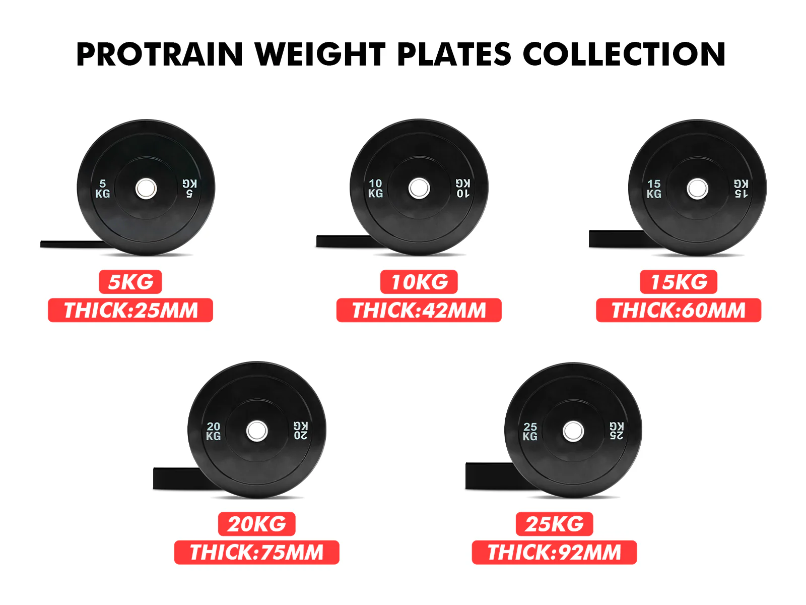 Rubber Bumper Plates 25KGx1 - Image 8
