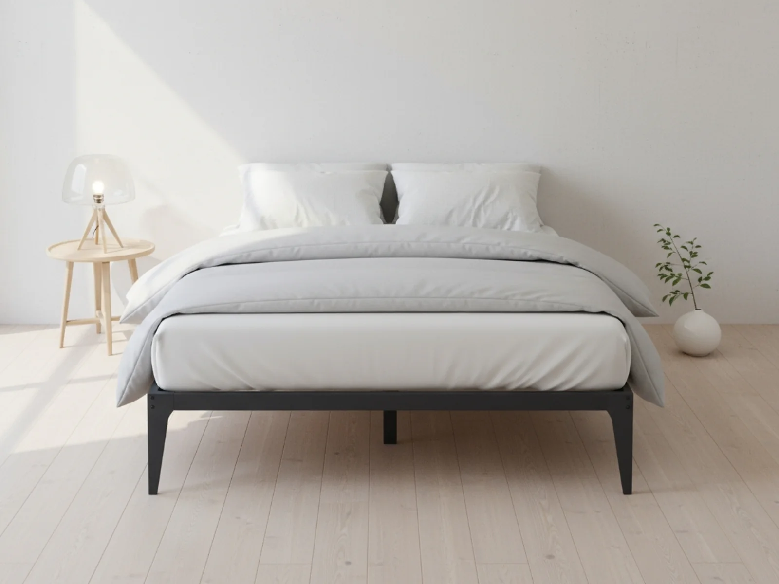 Samuel Bed Frame Dark Grey – Double - Image 3