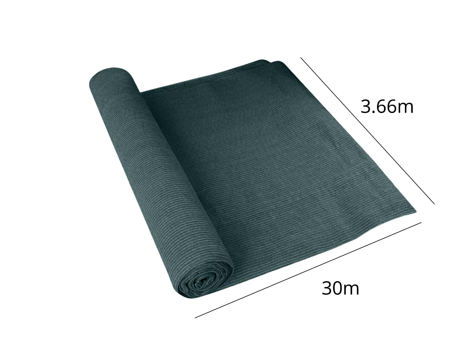 100gsm Green Shade Cloth - 3.66m x 30m - Image 2