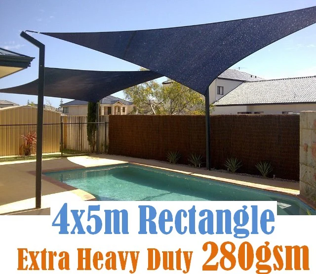 Shade sail D 4x5m BLACK