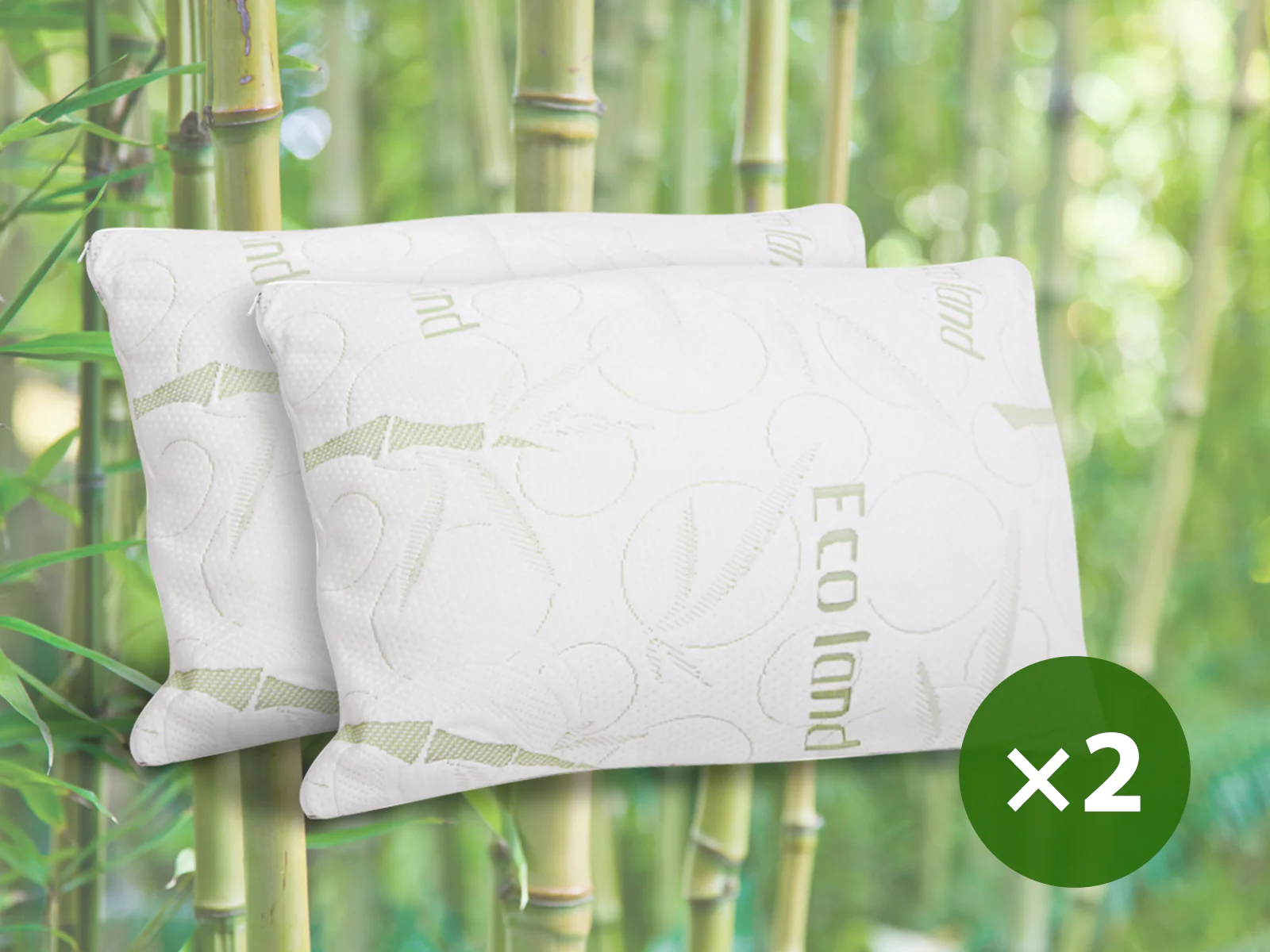 Shredded Memory Foam Pillow x 2 - Image 2