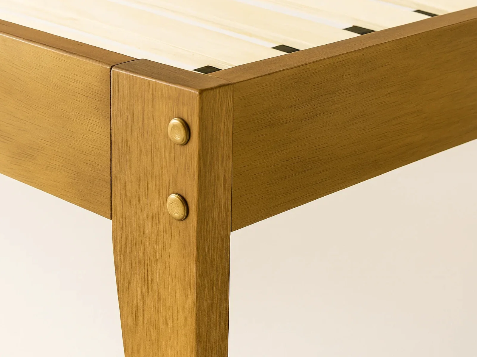 Sovo Bed Frame Oak - Double - Image 11