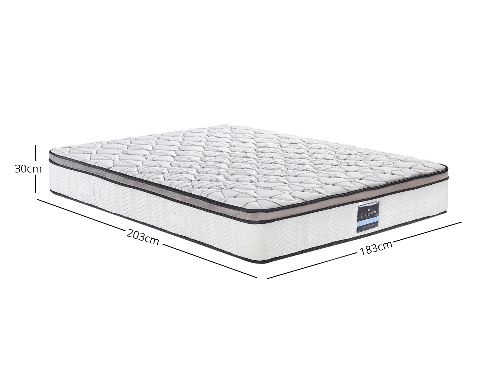 Euro Top Memory Foam Mattress GEL30 - Super King - Image 5