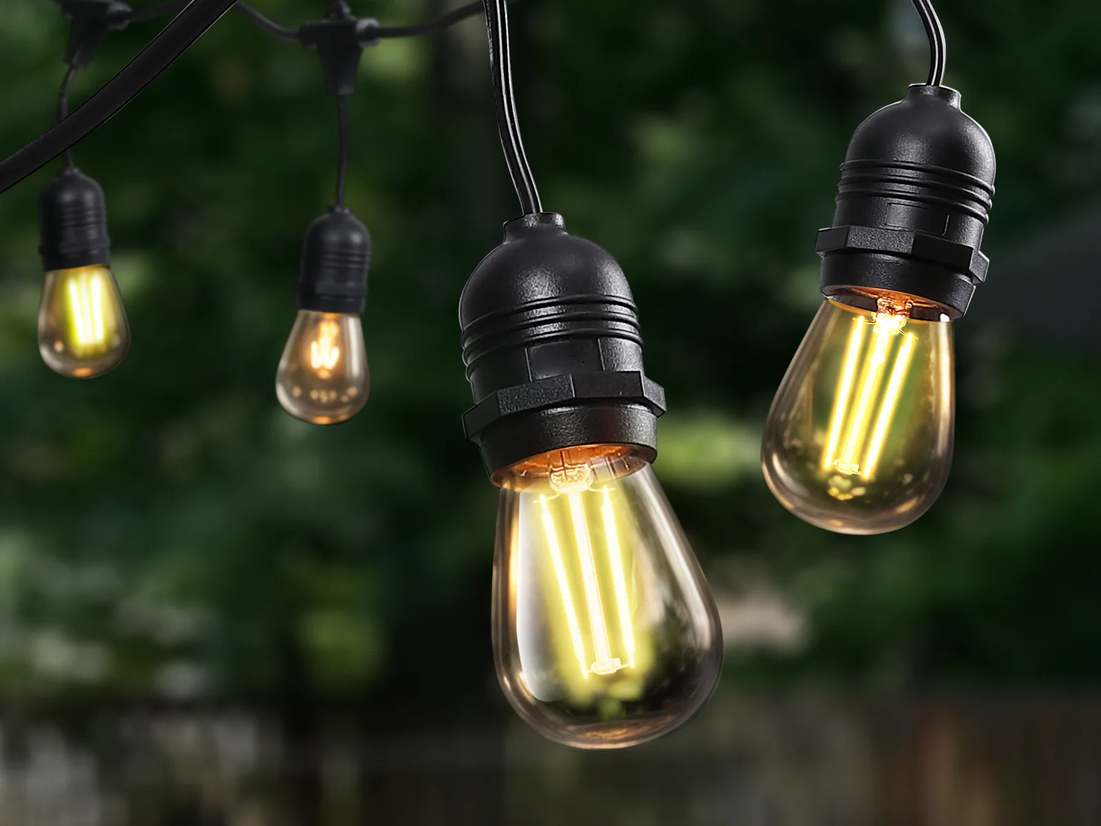 Suspended Socket Festoon Lights with LED Bulbs - 22 m - Image 2