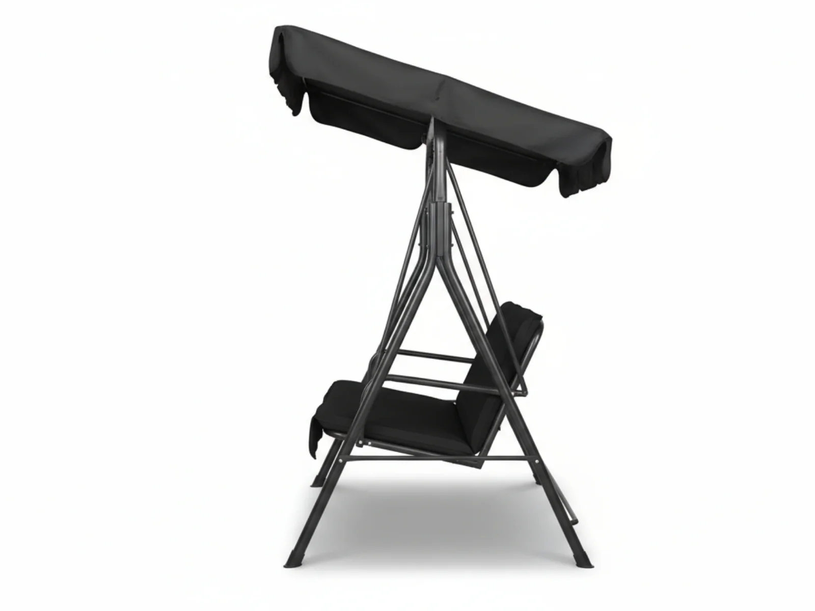 Swing Chair with Canopy - Black - Image 7