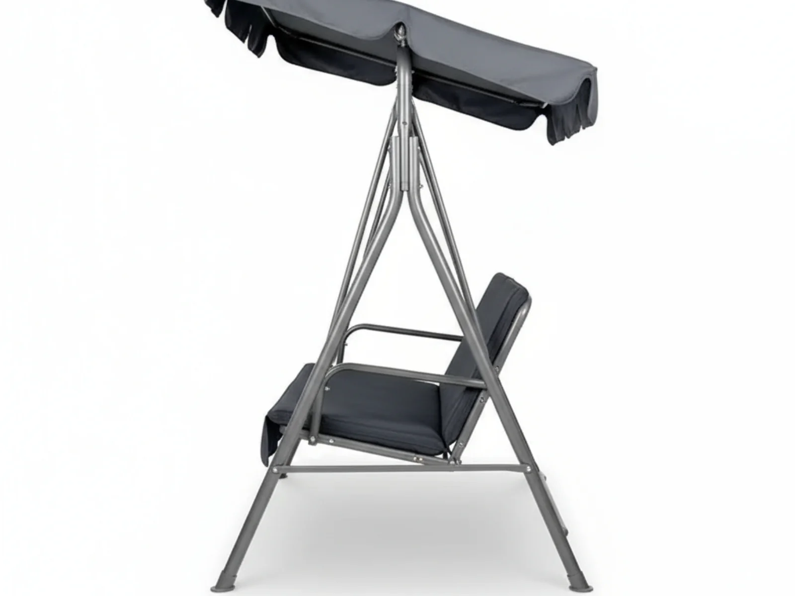 Swing Chair with Canopy - Grey - Image 6
