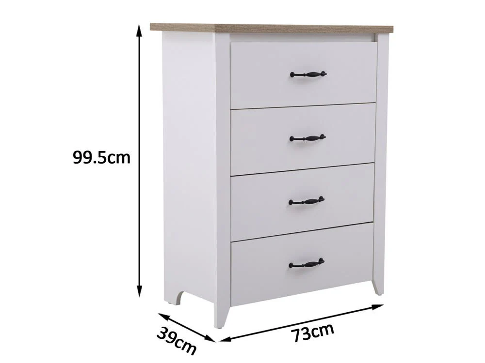 Adelle 4-Drawer Tallboy - Image 3