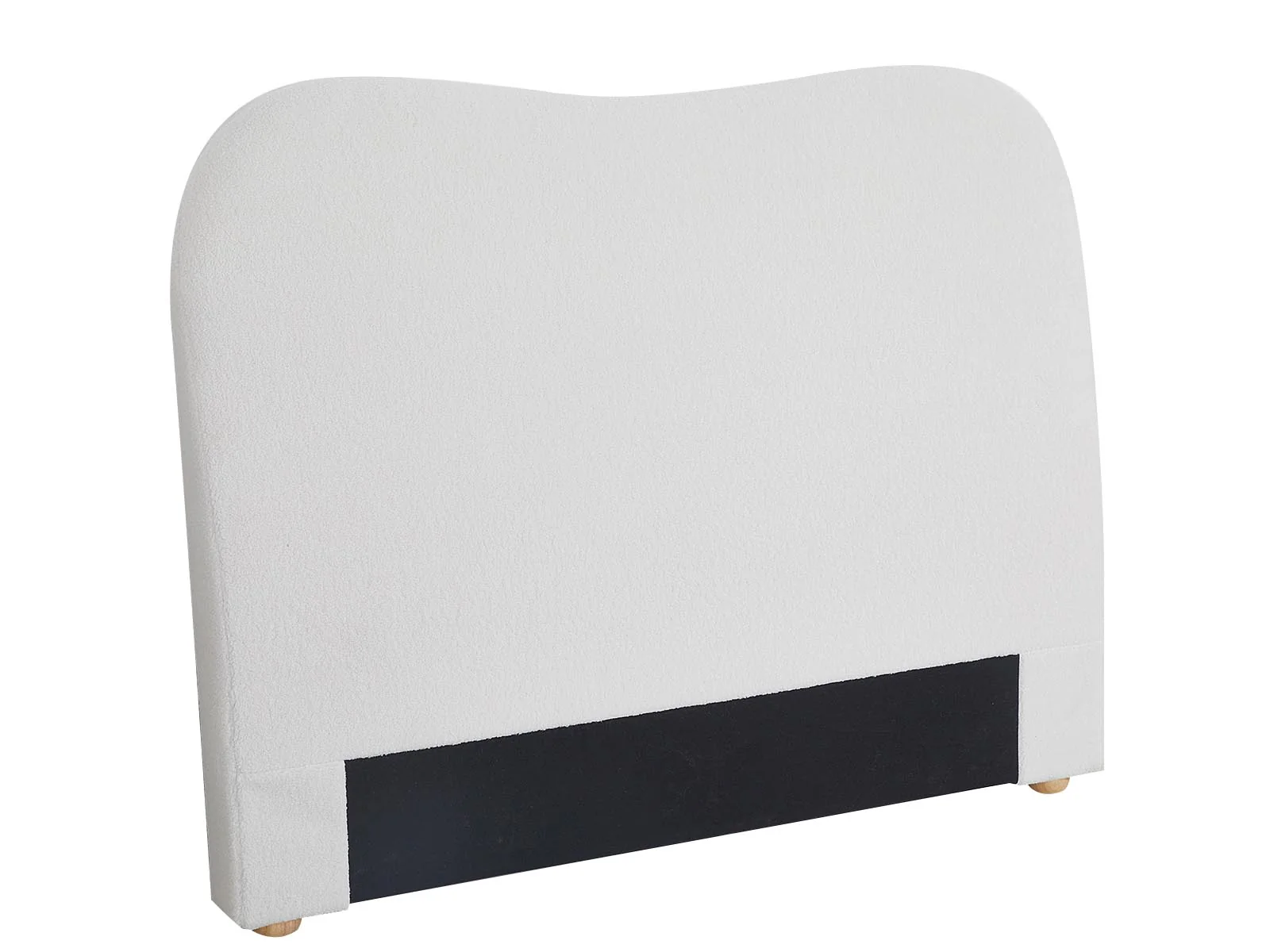 DS Alva Boucle Headboard White - Double - Image 6