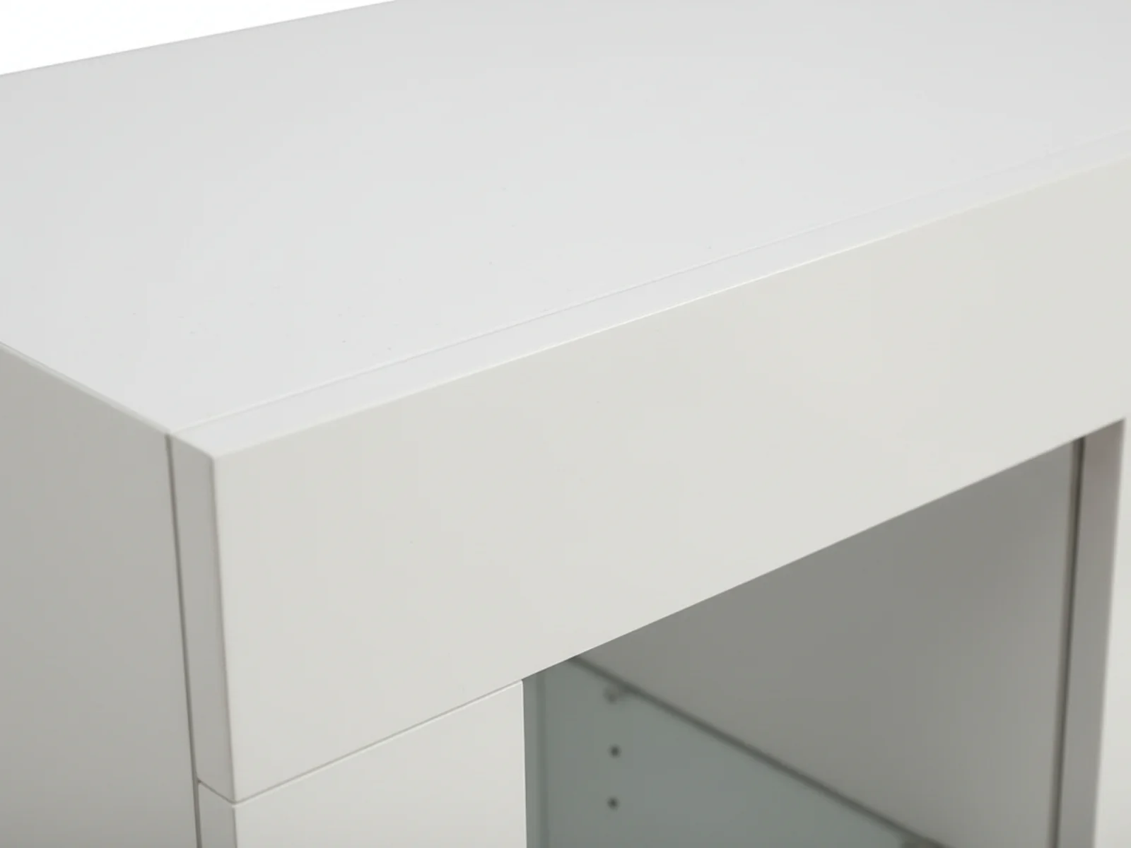 Anshos Side Cabinet with LED Light - White - Image 9
