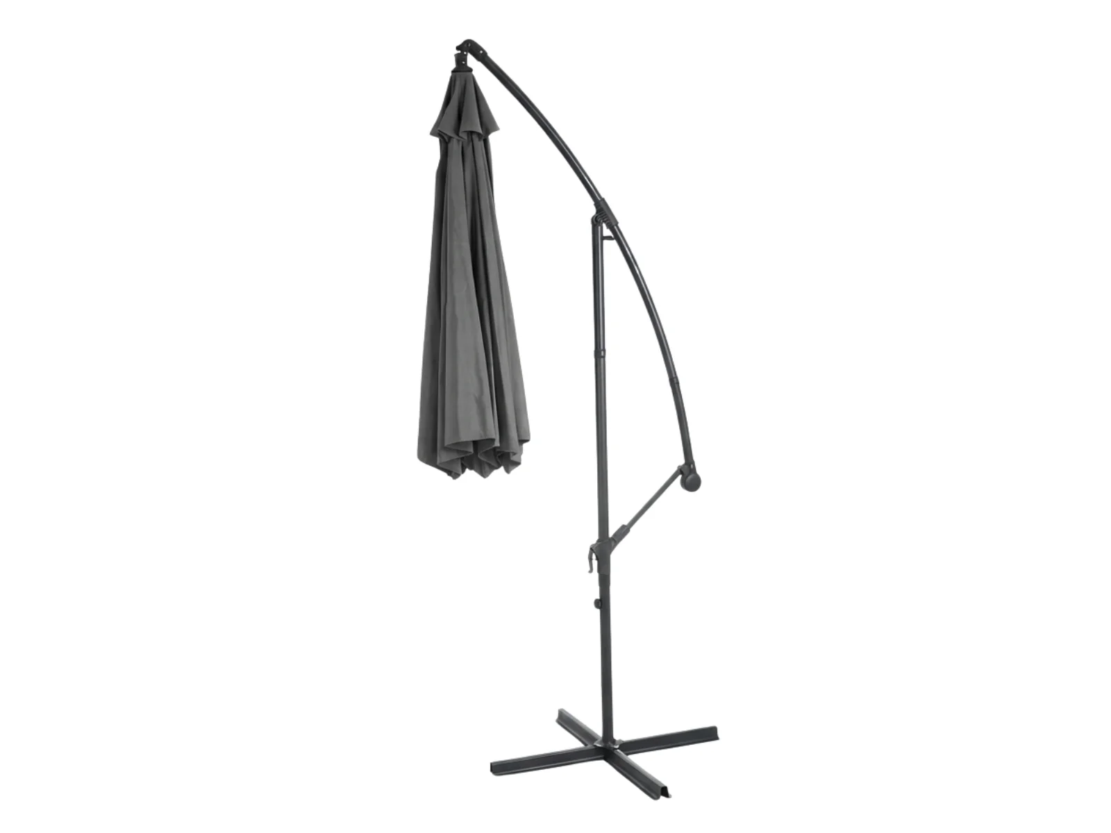 Grey Cantilever Patio Outdoor Umbrella - 3m - Image 4
