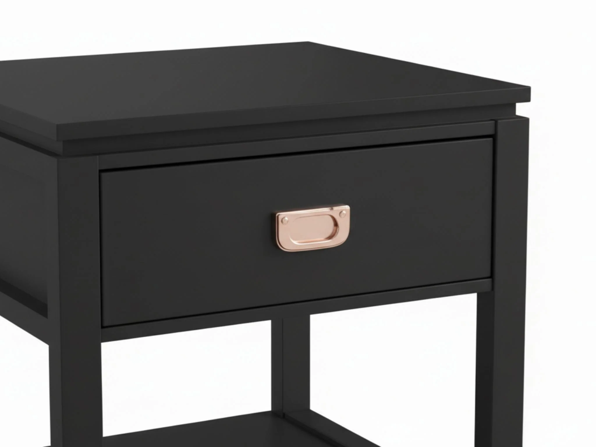 3-Piece Solid Wood Coffee Table Set - Black - Image 7