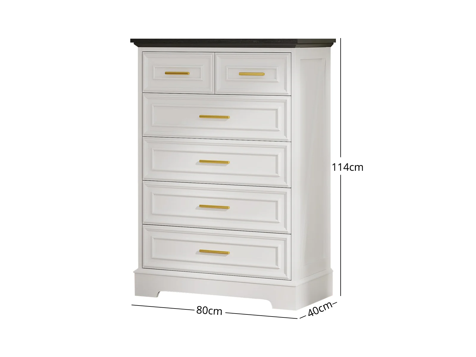 6-Drawer Dresser - White - Image 4