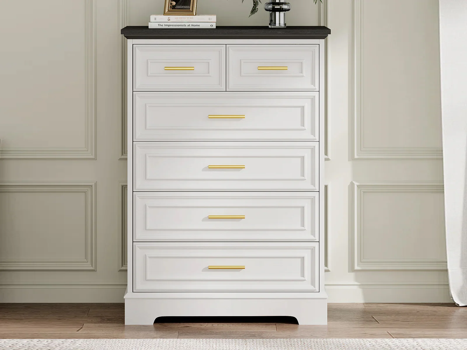 6-Drawer Dresser - White - Image 5