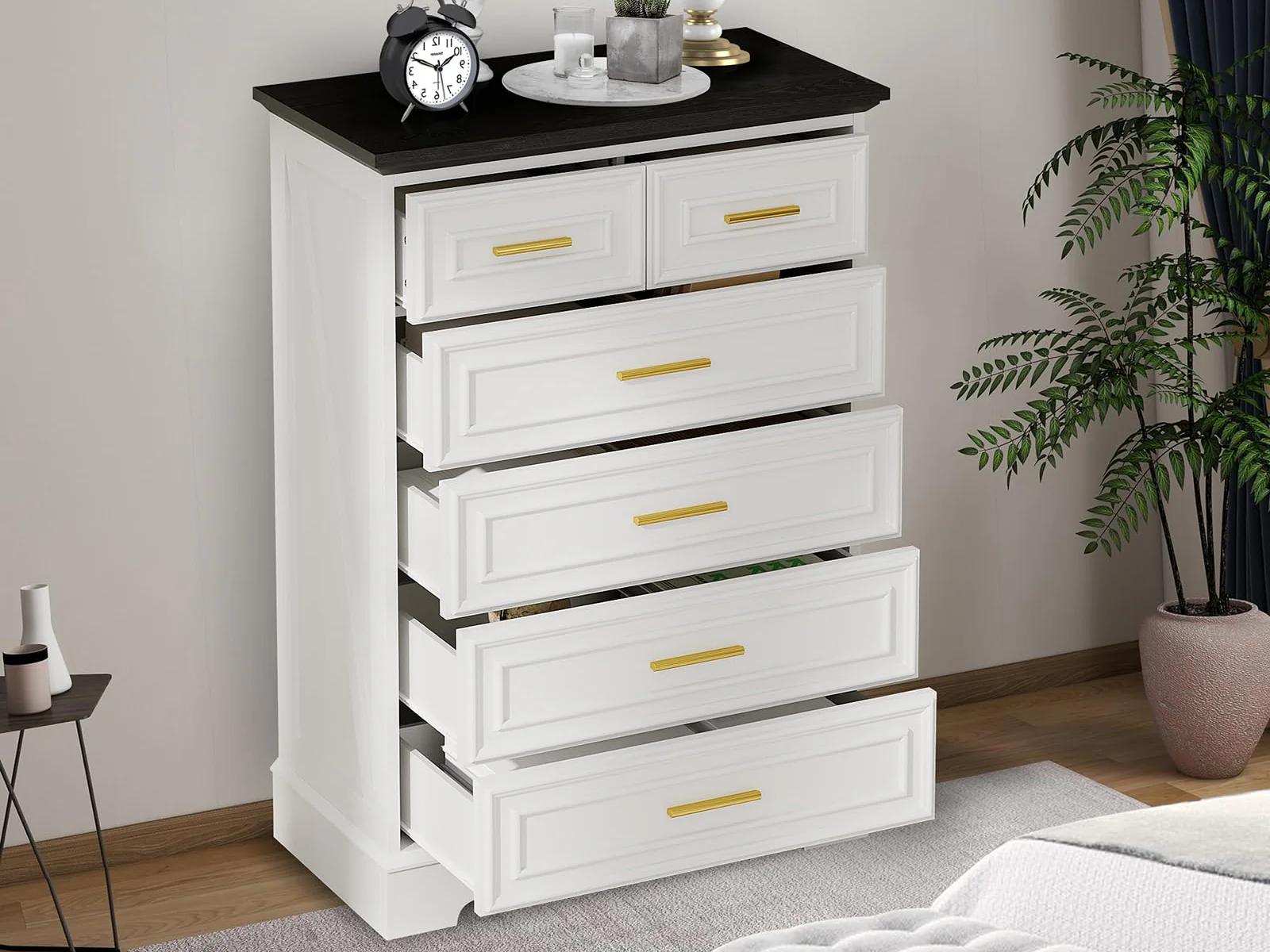 6-Drawer Dresser - White - Image 7