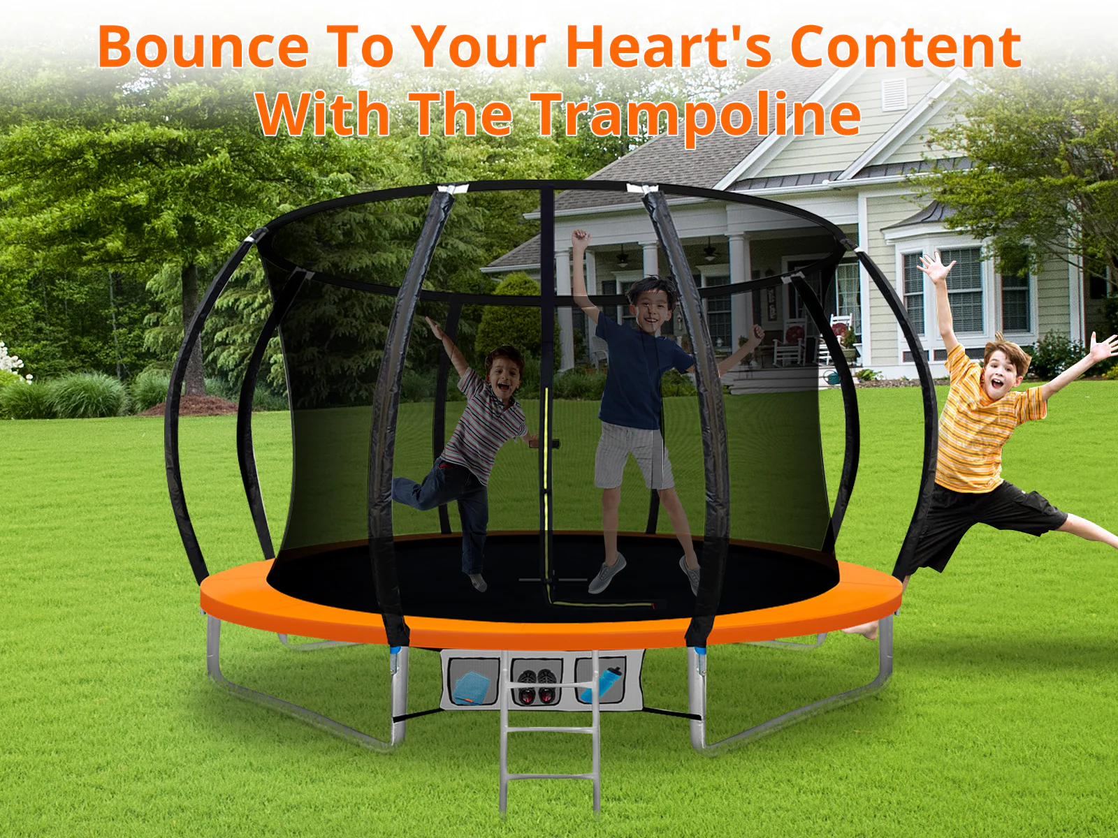 Arc Trampoline Orange - 12ft - Image 4