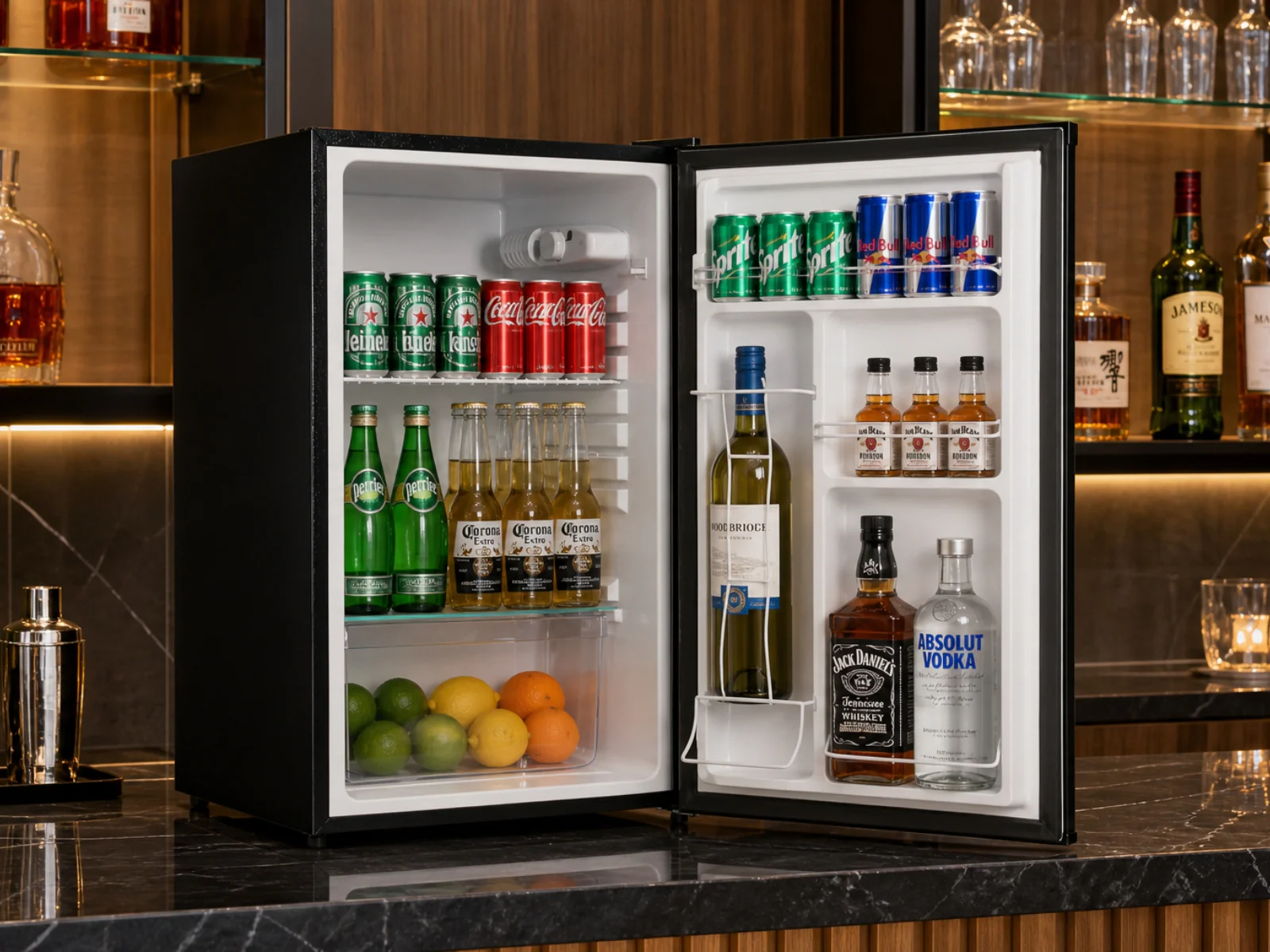 Novello Bar Fridge Black - XXL/110L - Image 3