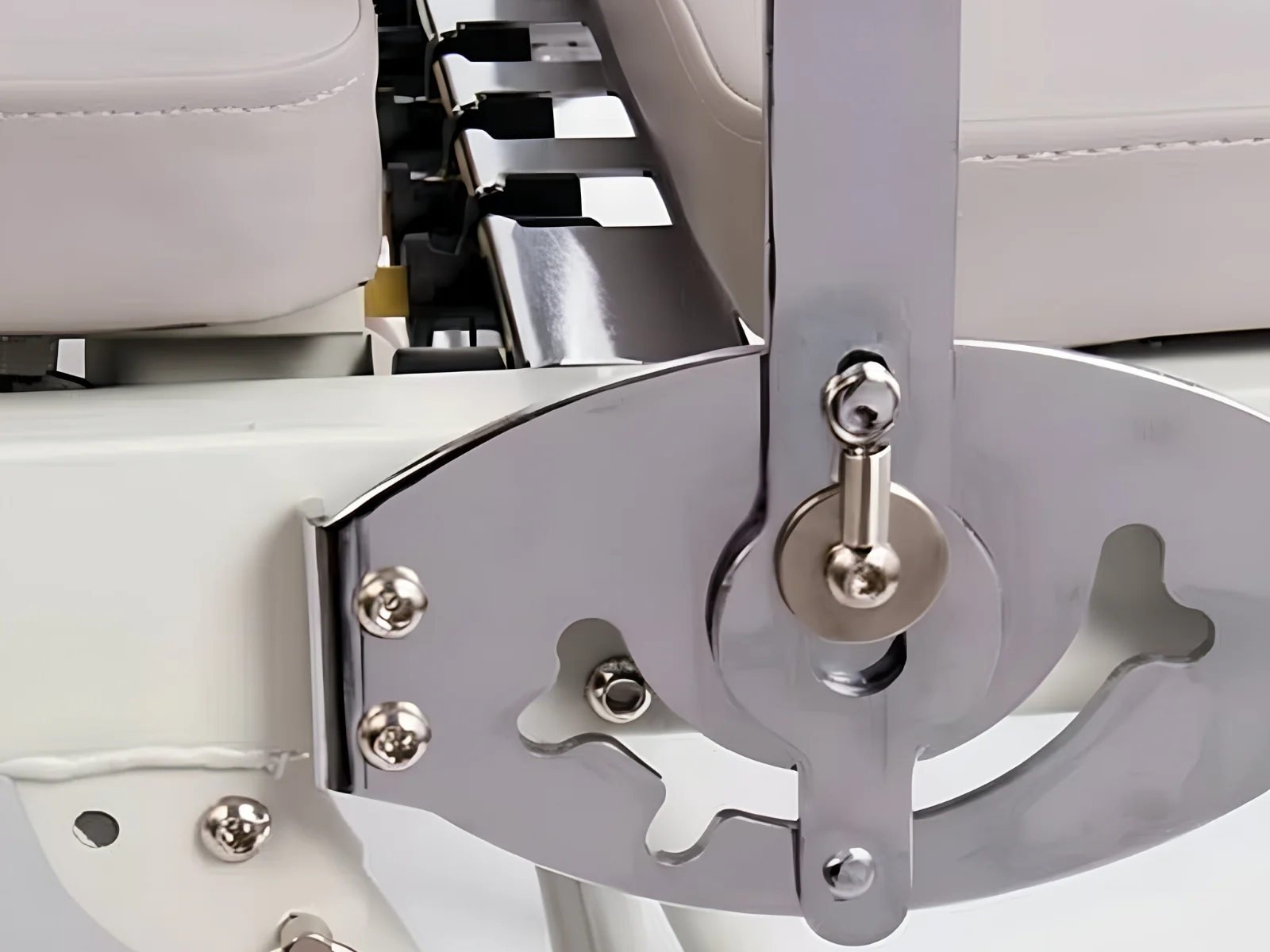 Foldable Pilates Reformer With Headrest - White - Image 14