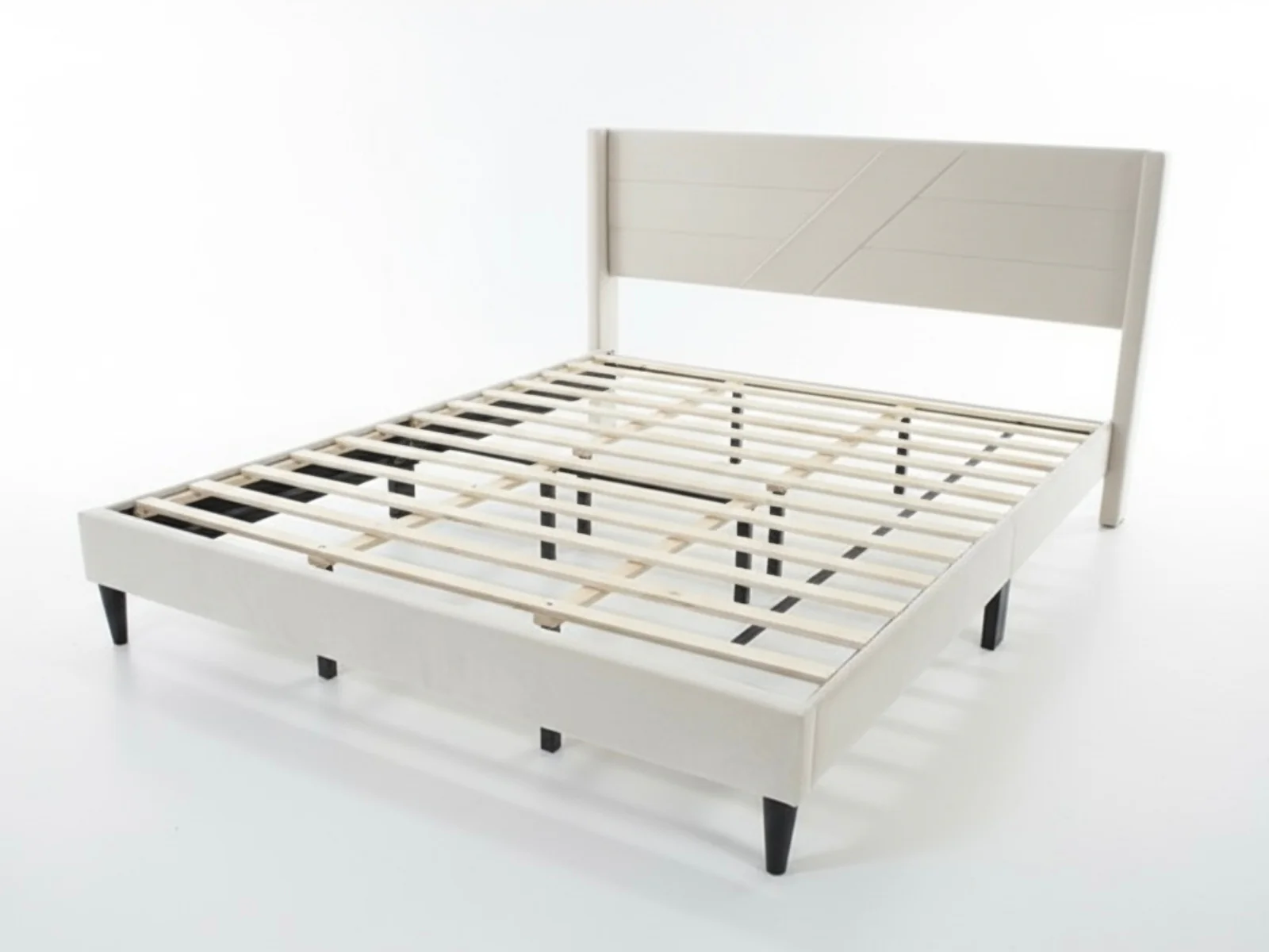 Galenia Bed Frame Beige - King - Image 5
