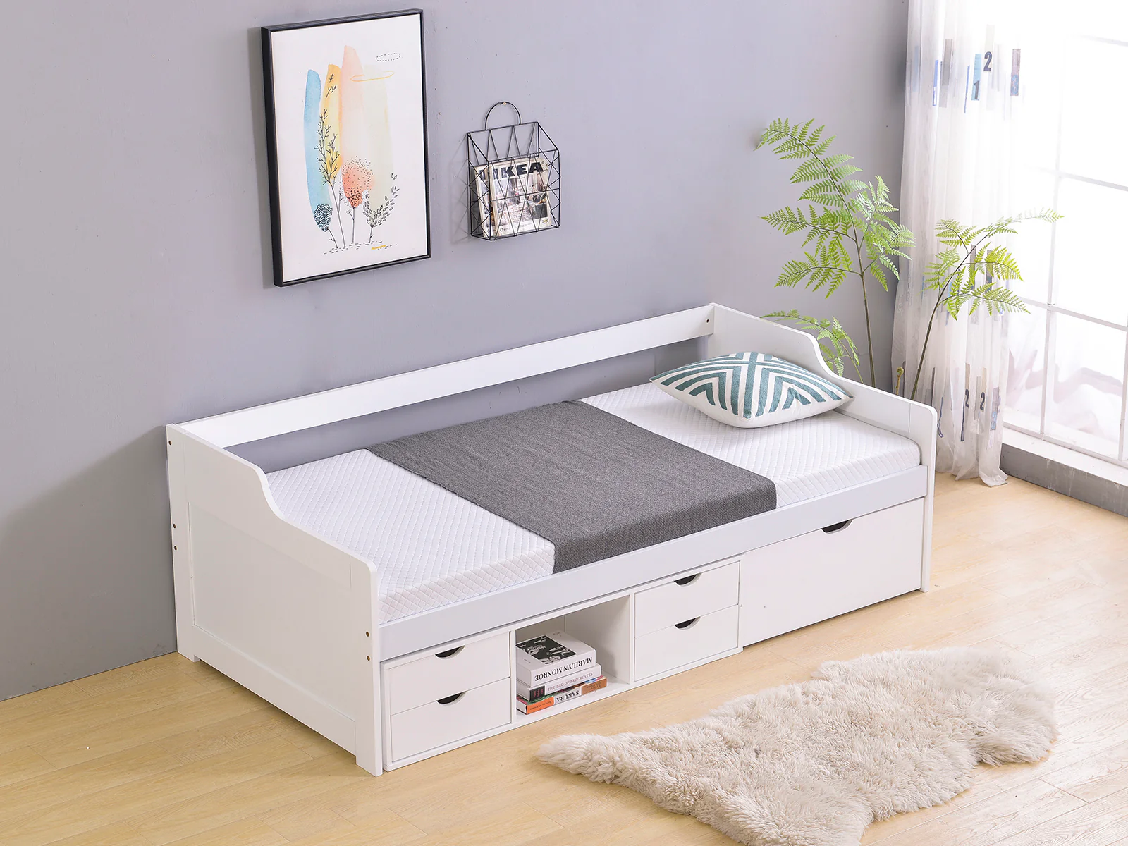Herb Daybed with Drawers - White - Image 3