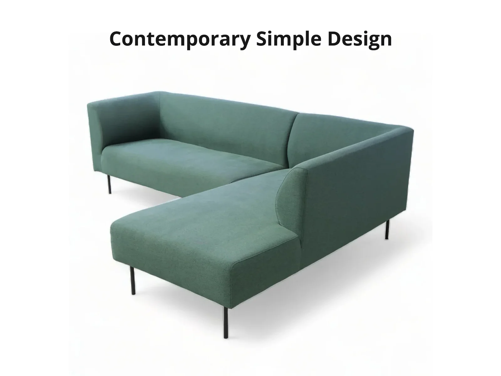 Judith Sectional Sofa with Right Chaise Linen - Green - Image 5