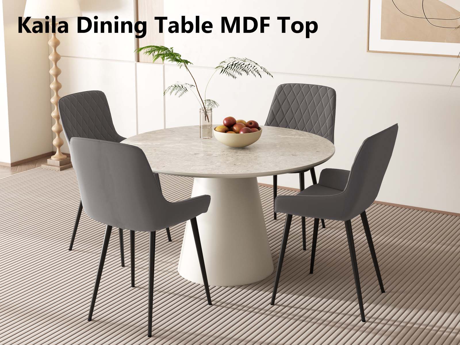 Kaila Round Dining Table - 120 cm - Image 2