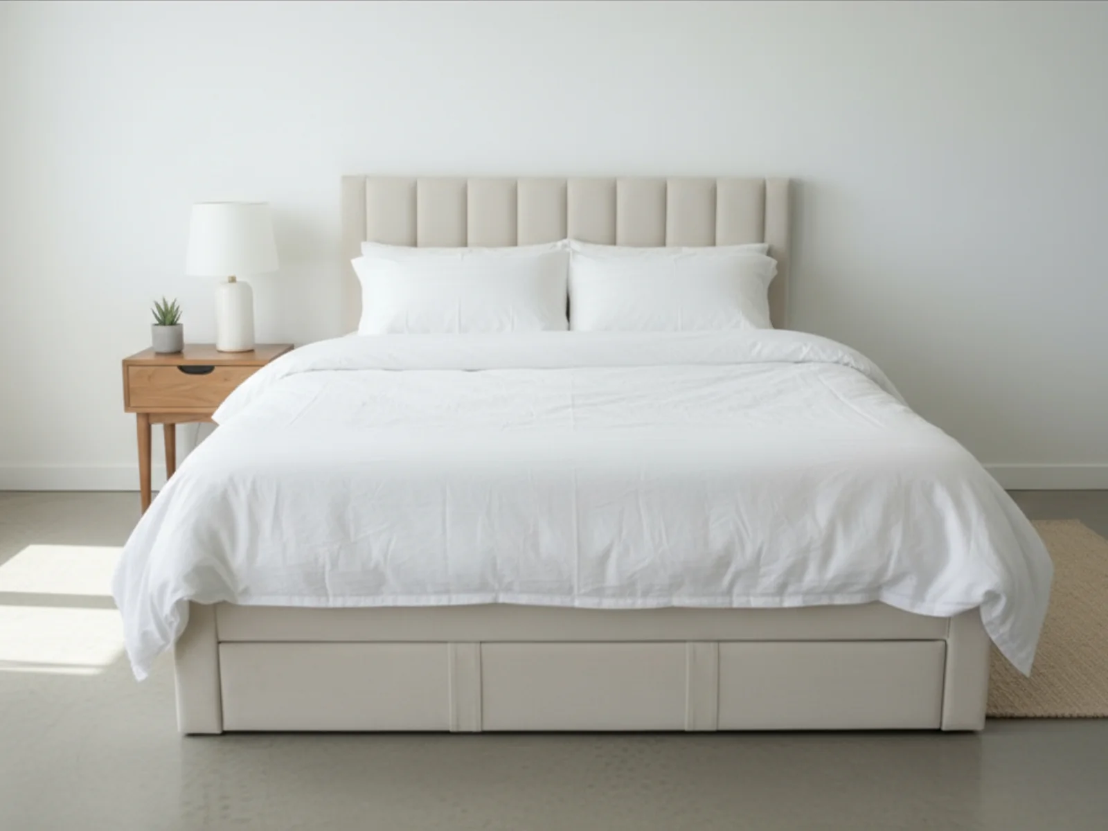 Manolo Bed Frame With Drawer - Queen - Image 3