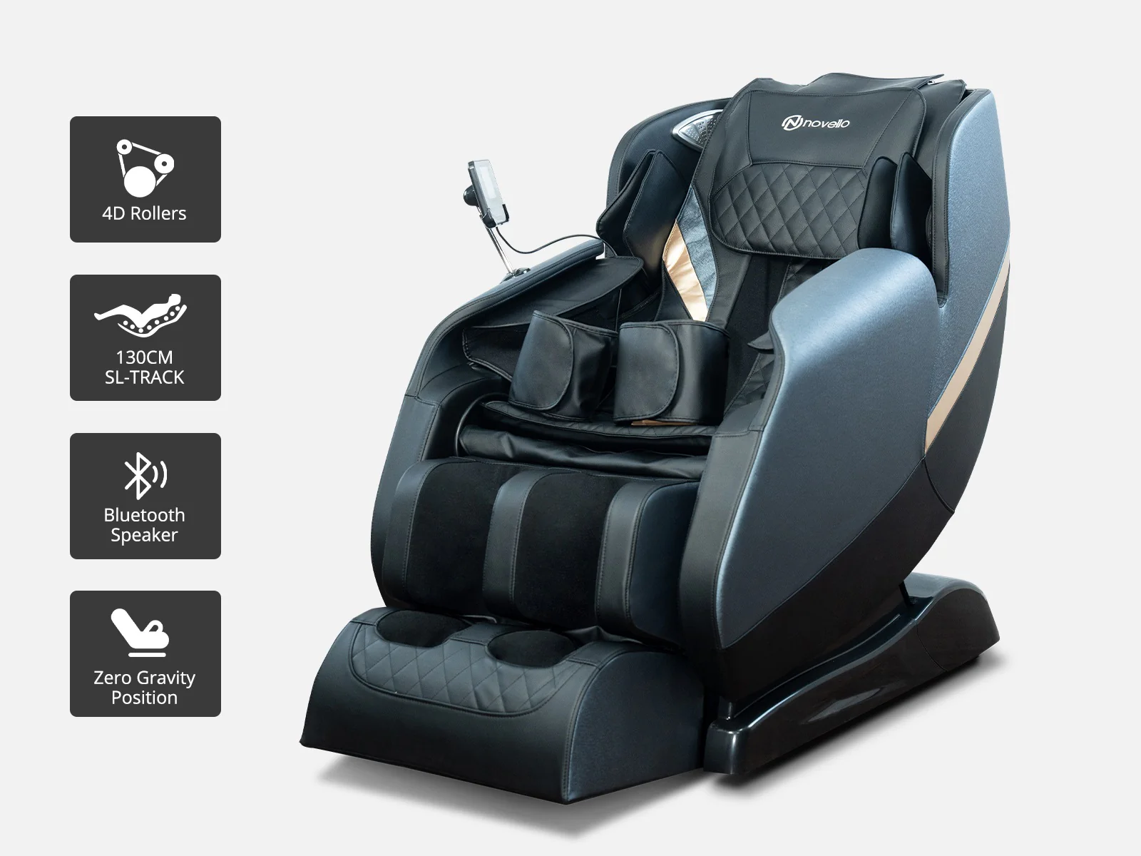 Massage Chair with Touch Screen JBSL1 - Blue - Image 17