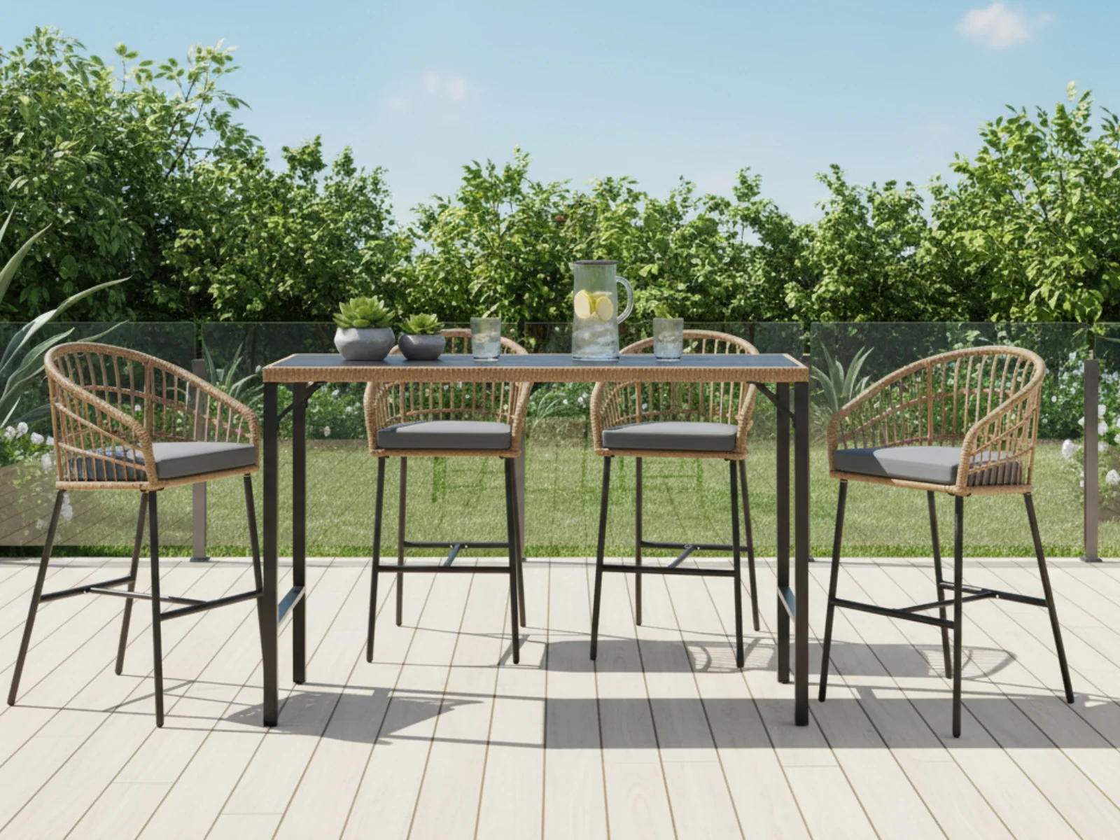 Naturlig 5-Piece Outdoor Bar Set - Image 2