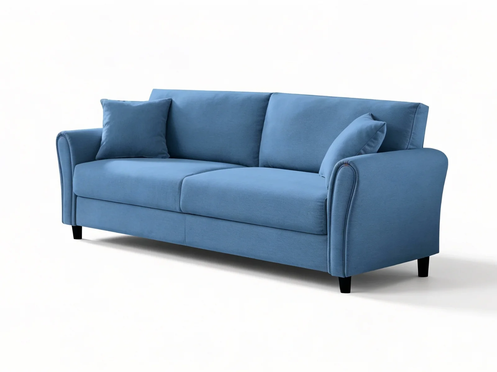New Cozza Linen Sofa - Dark Navy - Image 5