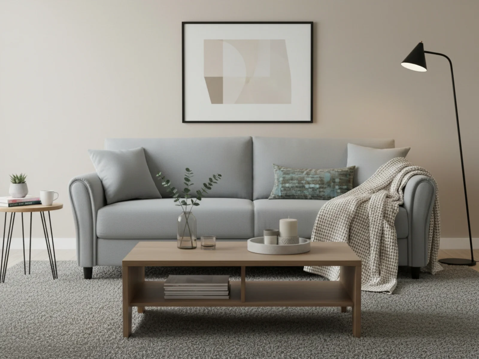 New Cozza Linen Sofa - Light Grey - Image 2