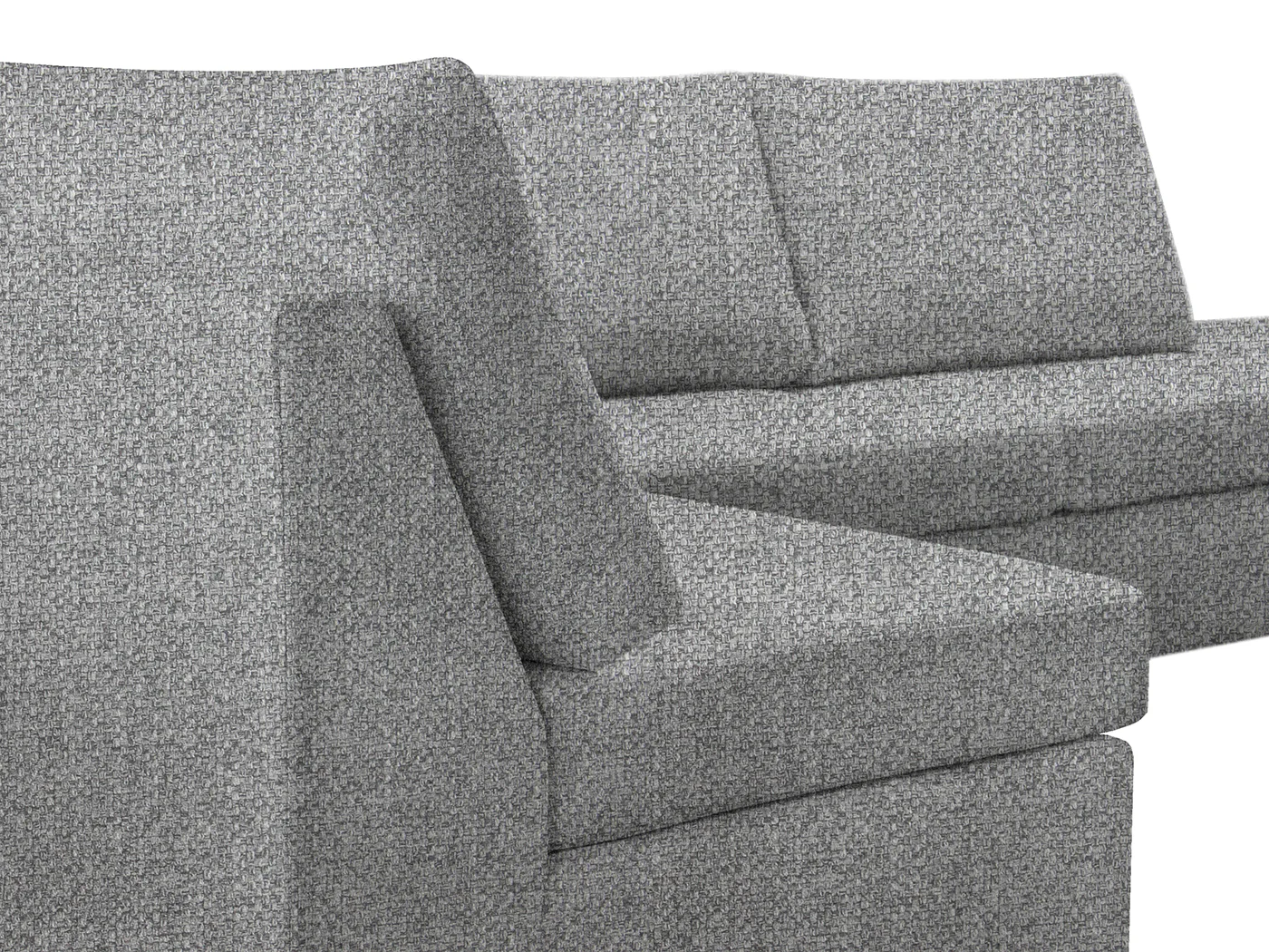 DS NZ Made Bhumi Corner Sofa with Ottoman - Kido Steel - Image 7