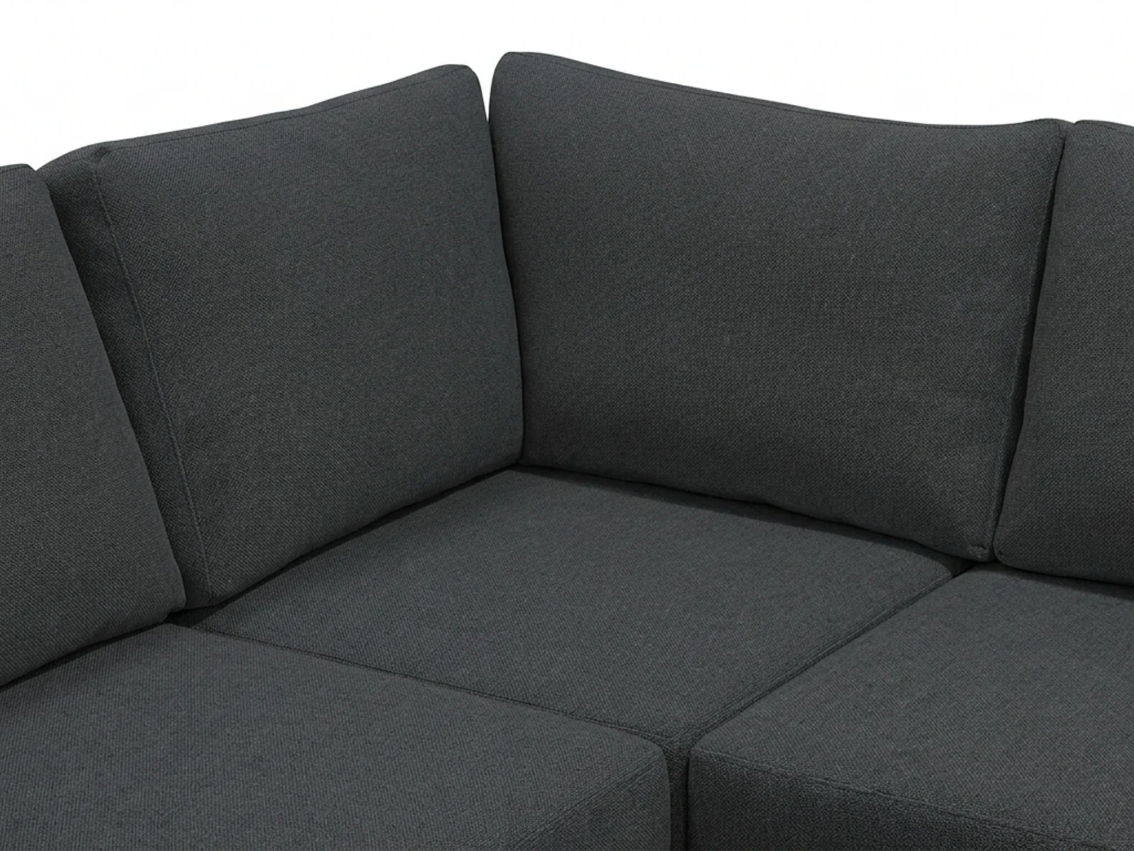 DS NZ Made Bhumi Corner Sofa with Ottoman - Vish Black - Image 7