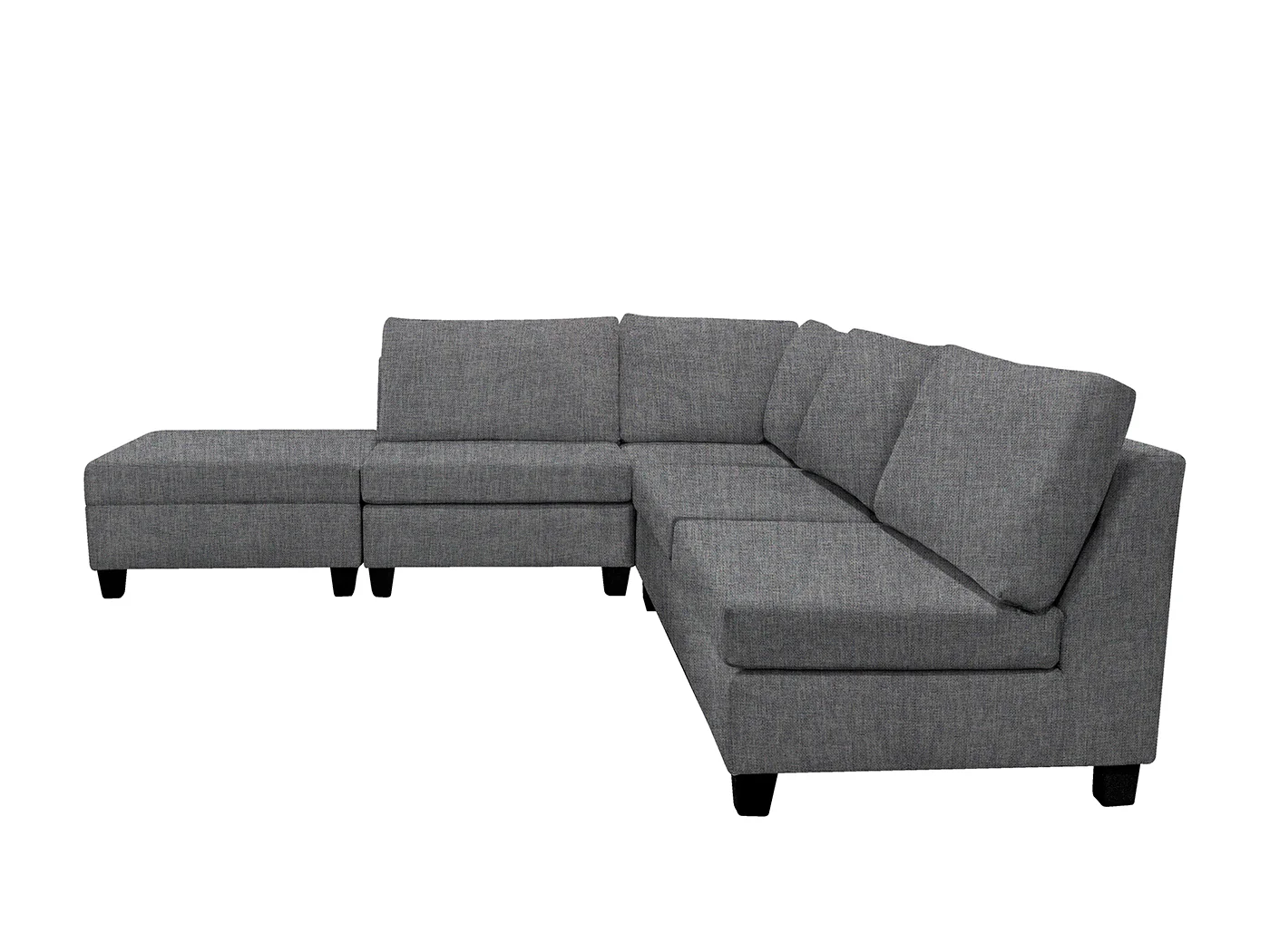 DS NZ Made Bhumi Corner Sofa with Ottoman - Vish Grey - Image 6