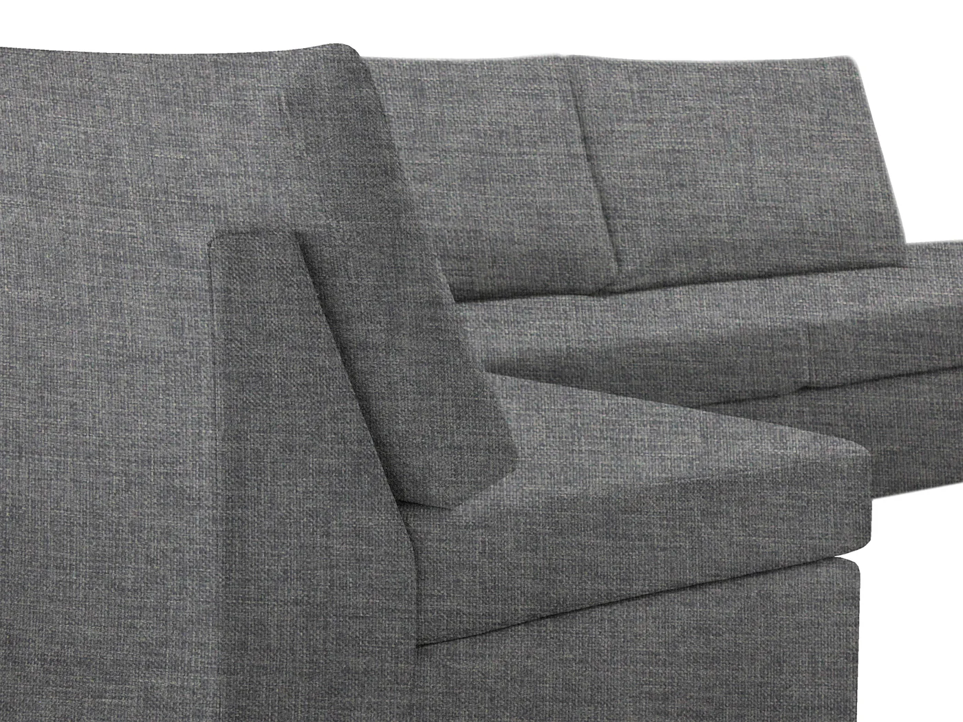 DS NZ Made Bhumi Corner Sofa with Ottoman - Vish Grey - Image 7