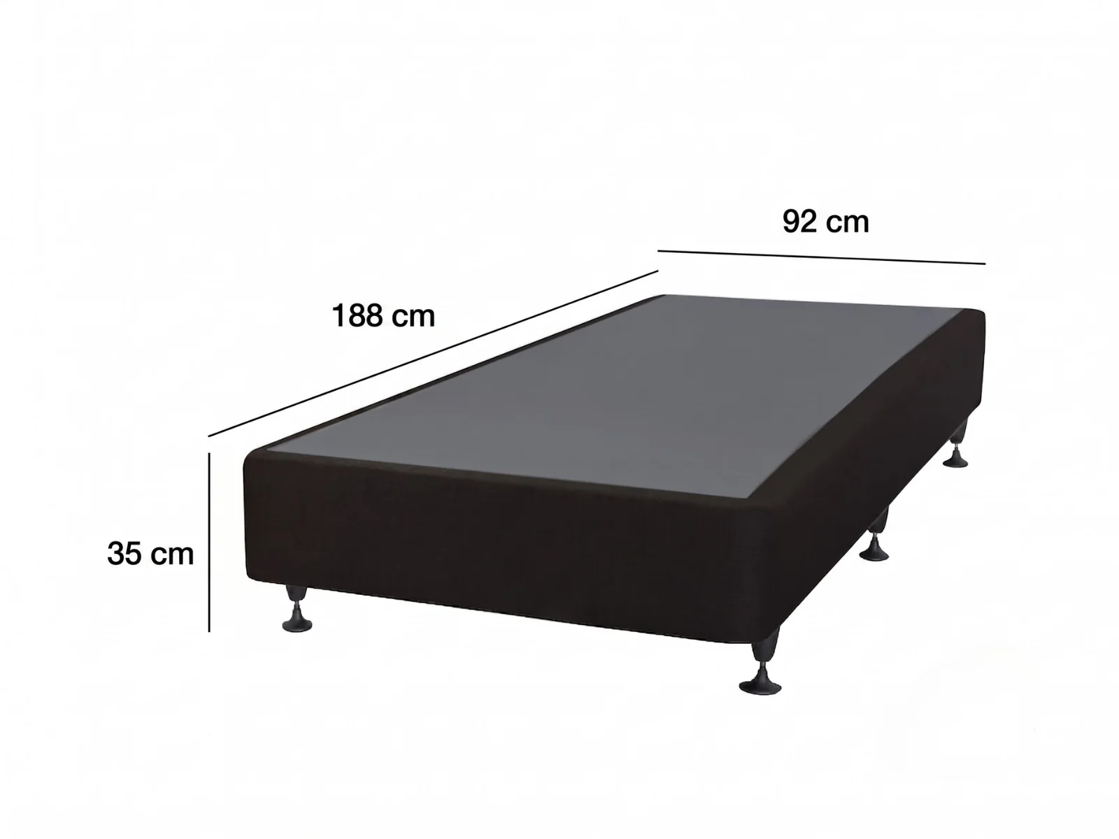 DS NZ Made SW Bed Base Black - Single - Image 6