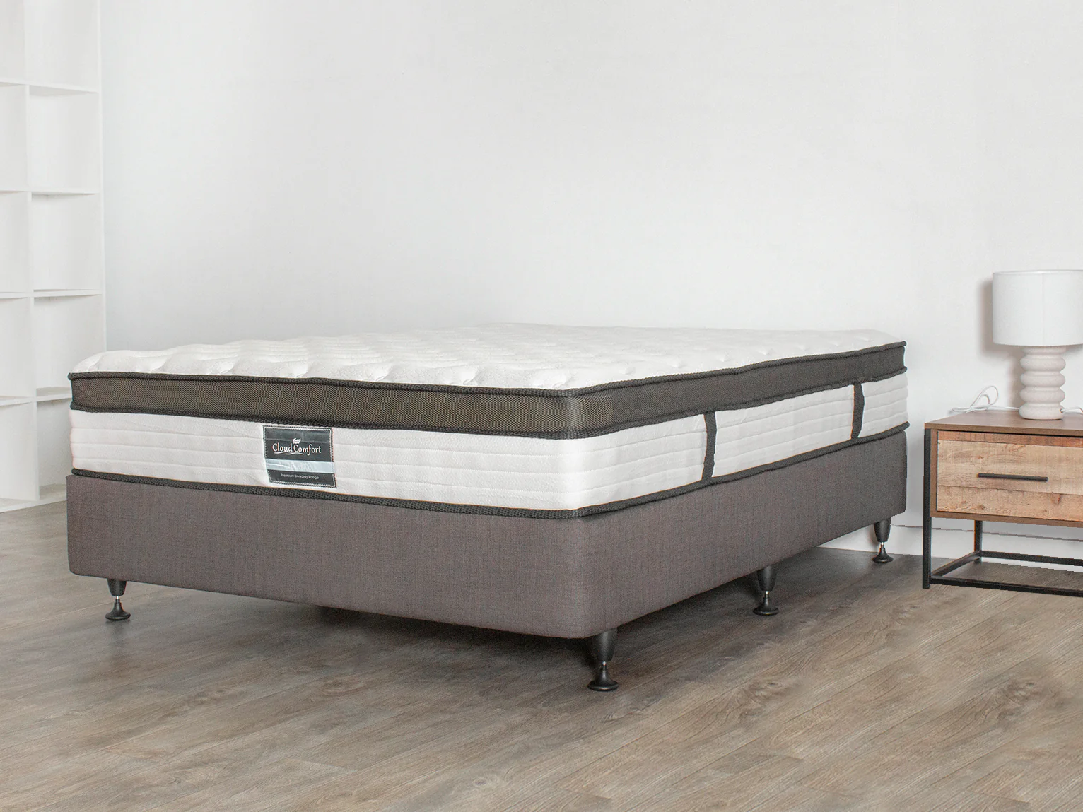 DS NZ Made SW Bed Base Light Grey - Single - Image 5