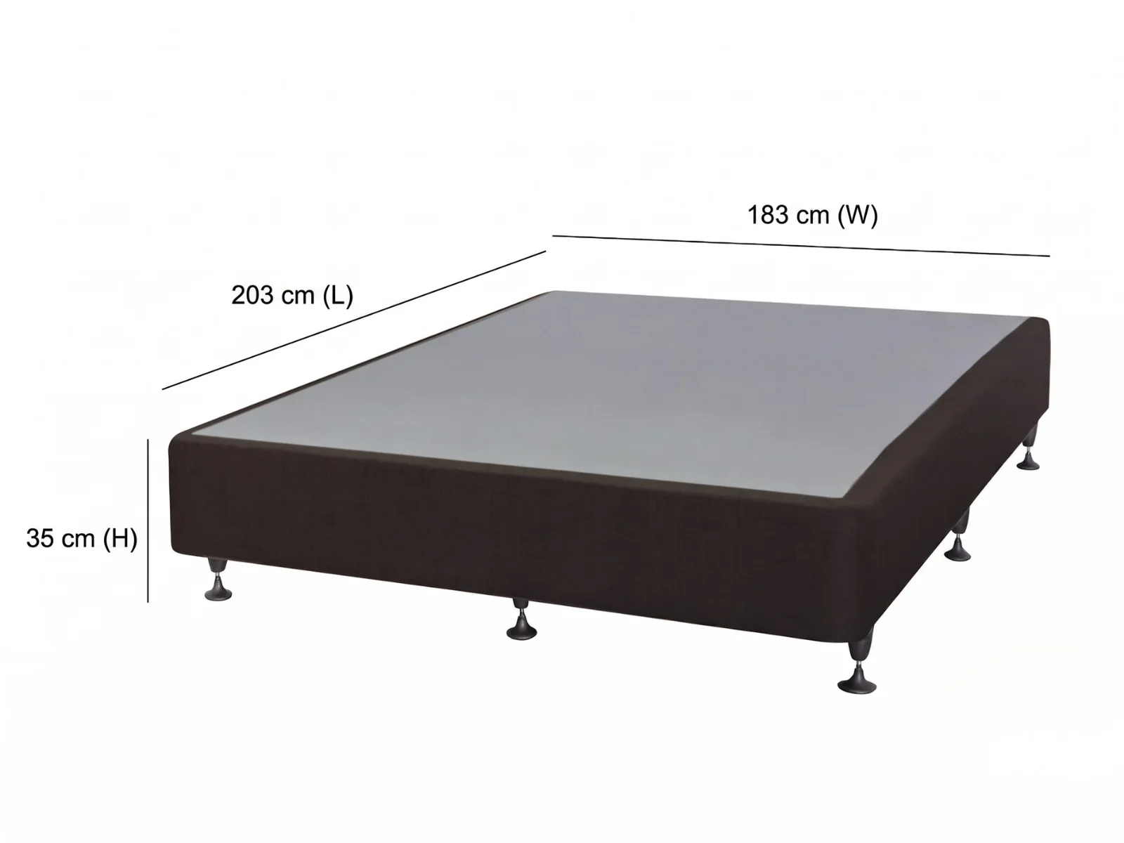 DS NZ Made SW Bed Base Black - Super King - Image 8