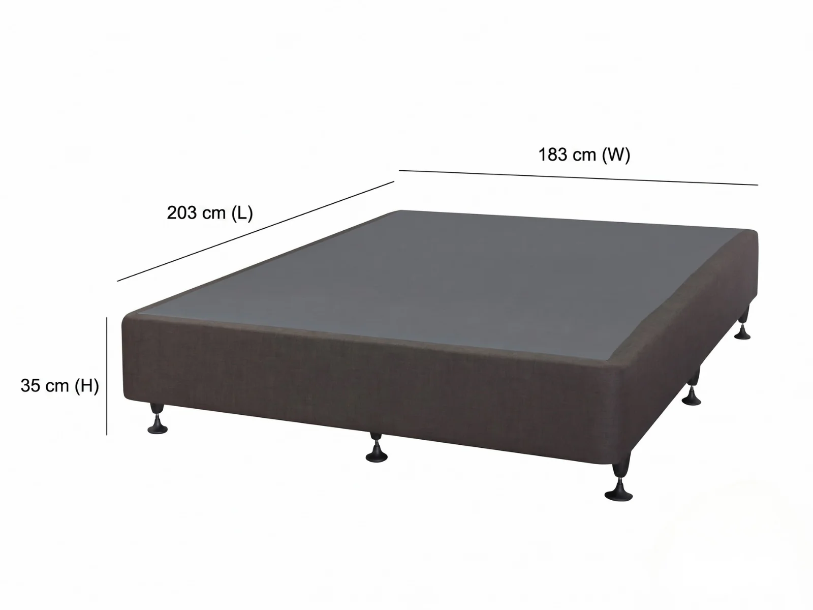 DS NZ Made SW Bed Base Slate - Super King - Image 8
