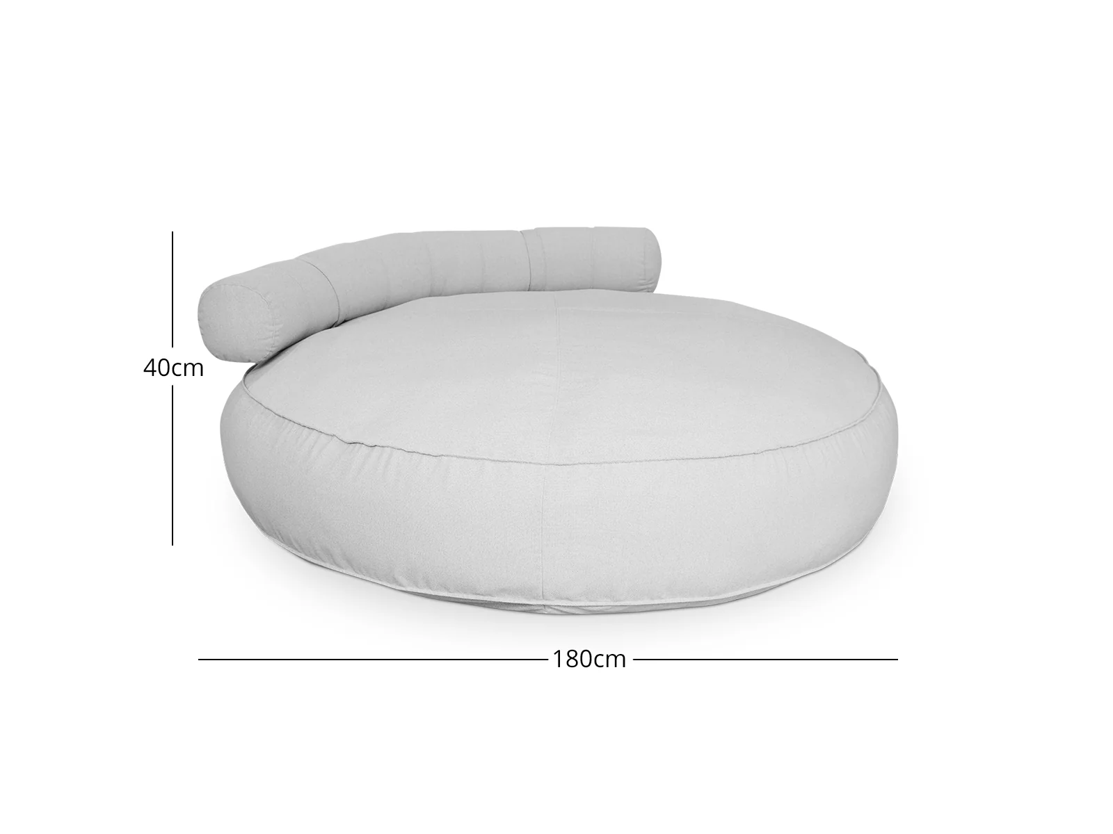 Pilo Outdoor Round Lounger - Grey - Image 10