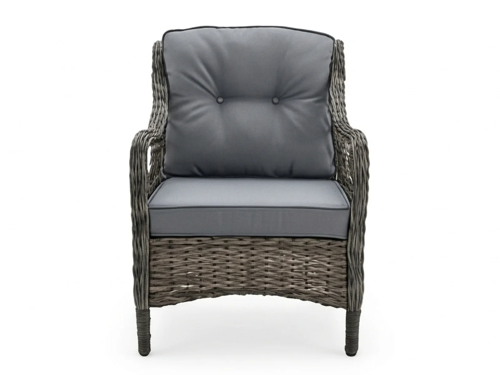 4-Piece Outdoor Sofa Set - Brown + Grey - Image 6