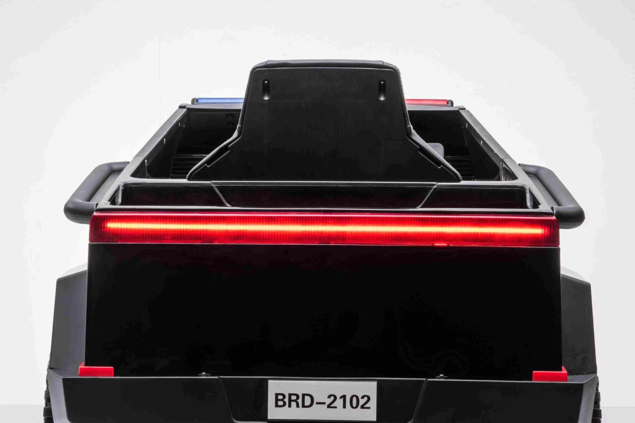 Kids Ride On Police Truck Tesla Cyber Style - Black - Image 11