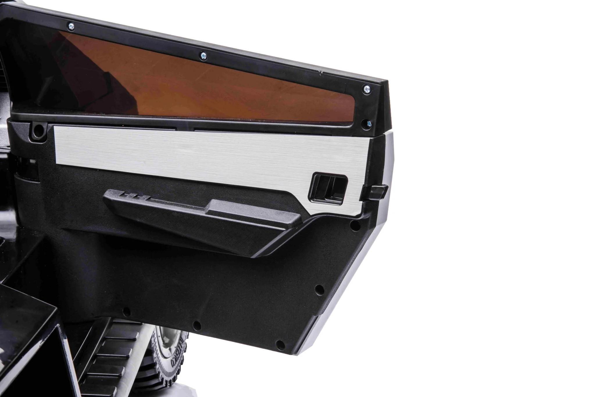 Kids Ride On Police Truck Tesla Cyber Style - Black - Image 9