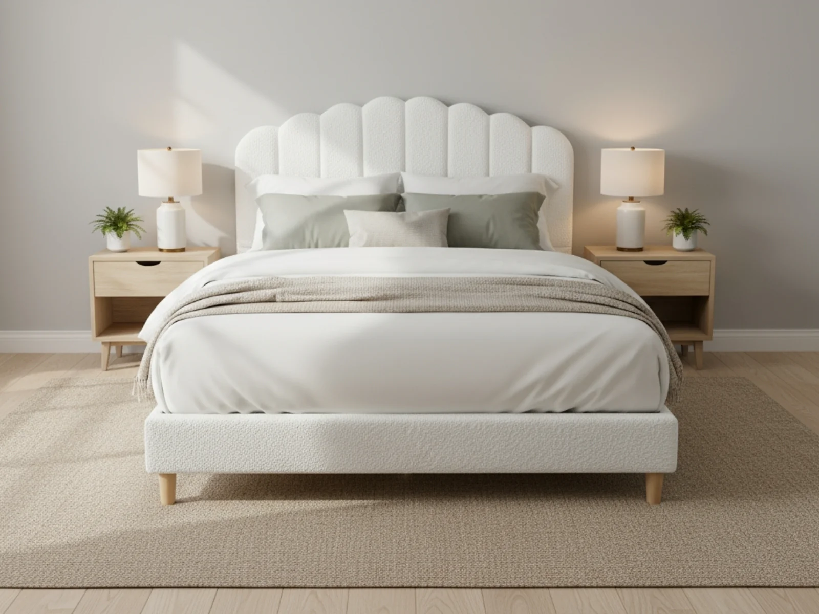 DS Shelley Boucle Bed Frame - Double - Image 3