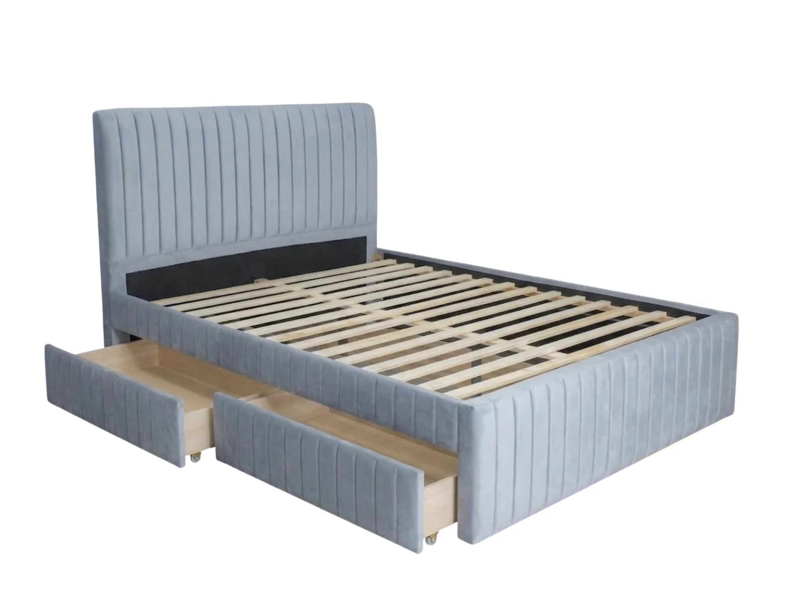 Wairoa Bed Frame with Drawers - Double