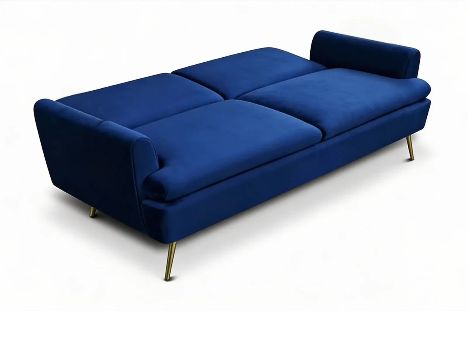 Gyllene Velvet Sofa Bed - Navy - Image 5