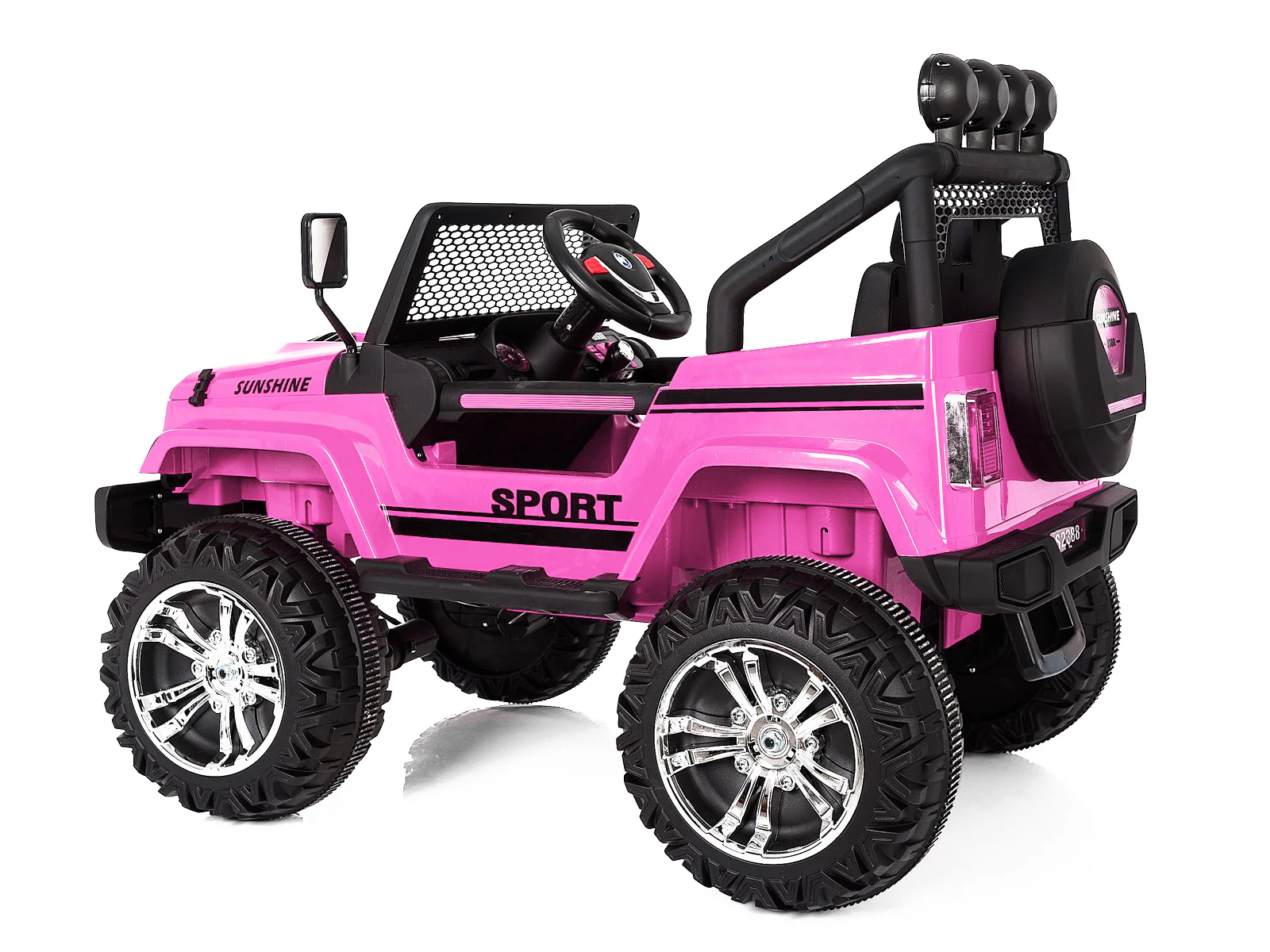 Kids Ride On Jeep Upgrade - Pink - Image 7