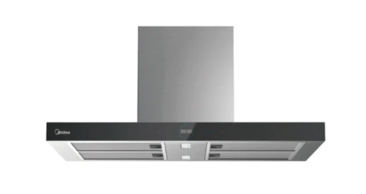 T Midea 90cm T-Shape Island Rangehood