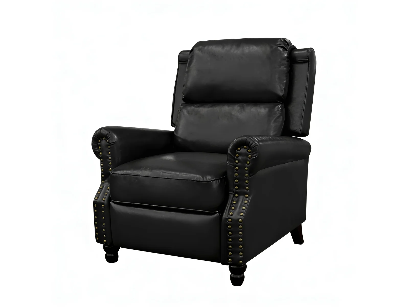 Nilsson PU Leather Recliner Chair - Black - Image 4